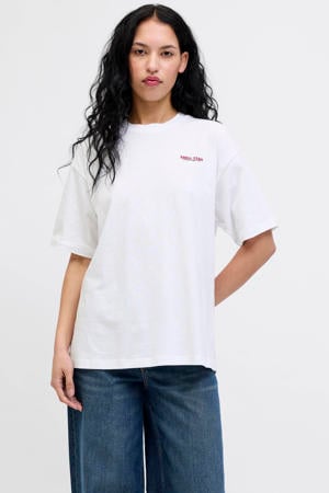 T-shirt met backprint wit