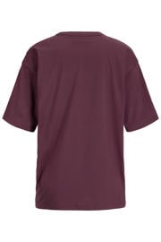 thumbnail: JJXX T-shirt met tekst - donkerrood