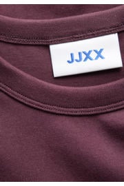thumbnail: JJXX T-shirt met tekst - donkerrood