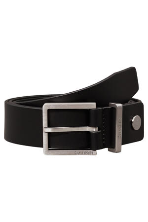leren riem Casual zwart