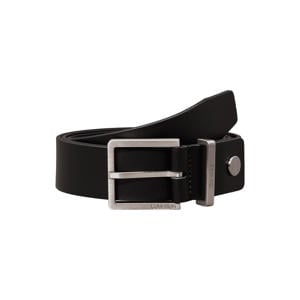 leren riem Casual zwart