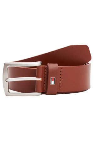leren riem New Denton cognac
