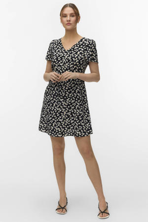 midi jurk met dierenprint