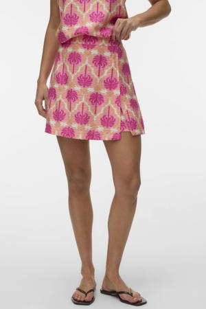 regular high waist casual short roze
