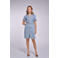 Freebird korte jurk light blue denim