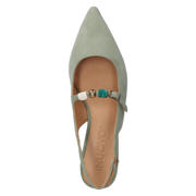 thumbnail: Inuovo slingback suède loafers grijsgroen