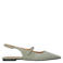 Inuovo slingback suède loafers grijsgroen