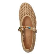 thumbnail: Inuovo ballerina's met sierstenen beige