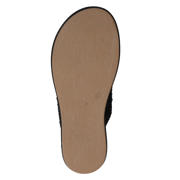 thumbnail: Inuovo leren sandalen met plateauzool en gevlochten zwart