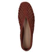thumbnail: Inuovo ballerina's met gevlochten bruin