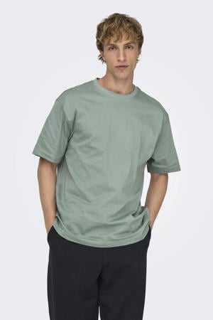 relaxed T-shirt groen