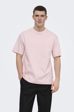 relaxed T-shirt lichtroze