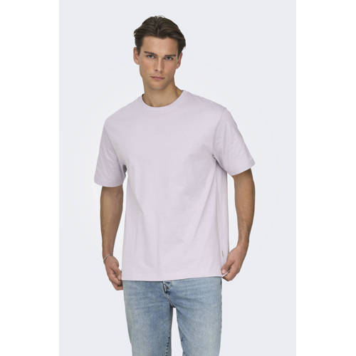 ONLY & SONS regular T-shirt lila afbeelding
