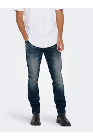 ONSLOOM slim fit jeans donkerblauw