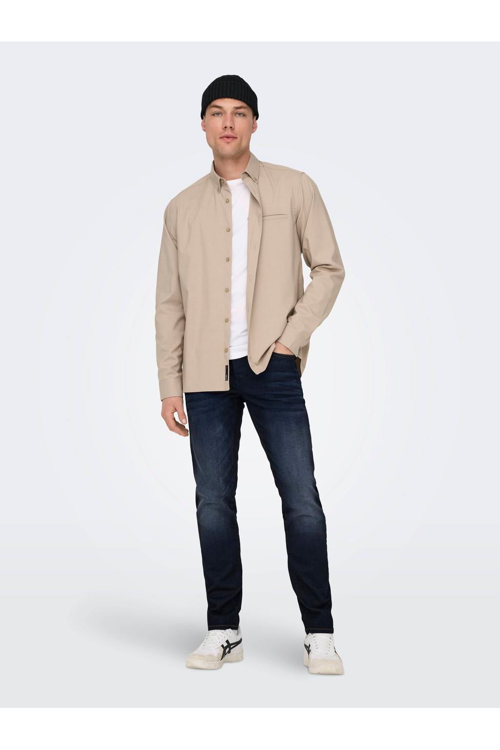 ONLY & SONS ONSWEFT regular fit jeans Dark Blue Denim