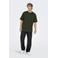ONLY & SONS relaxed T-shirt donkergroen