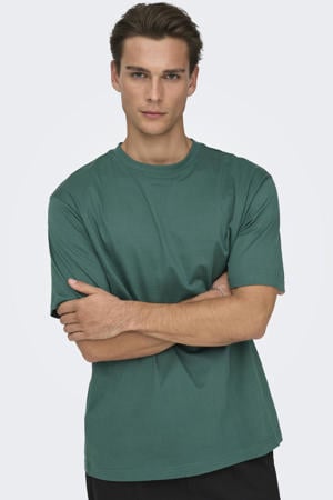 relaxed T-shirt groen