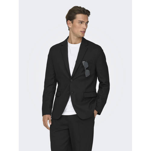 ONLY & SONS colbert met wol zwart afbeelding