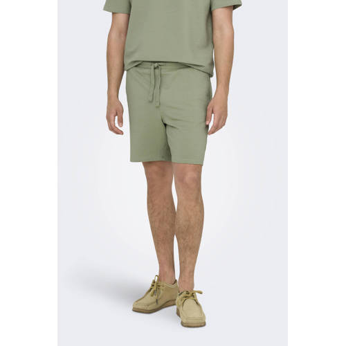 ONLY & SONS ONSKIAN straight casual short groen afbeelding