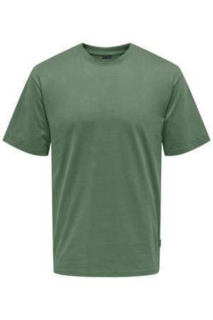 relaxed T-shirt groen