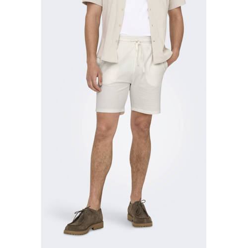 ONLY & SONS ONSKIAN straight casual short wit afbeelding