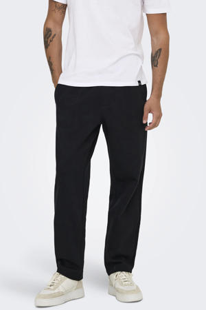 ONSCONNOR straight joggingbroek zwart