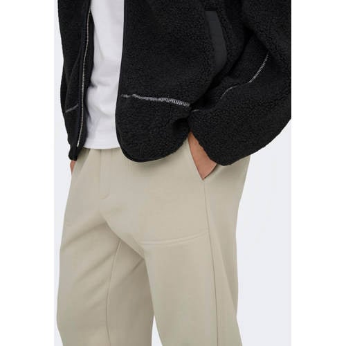 ONLY & SONS ONSCONNOR straight joggingbroek beige afbeelding