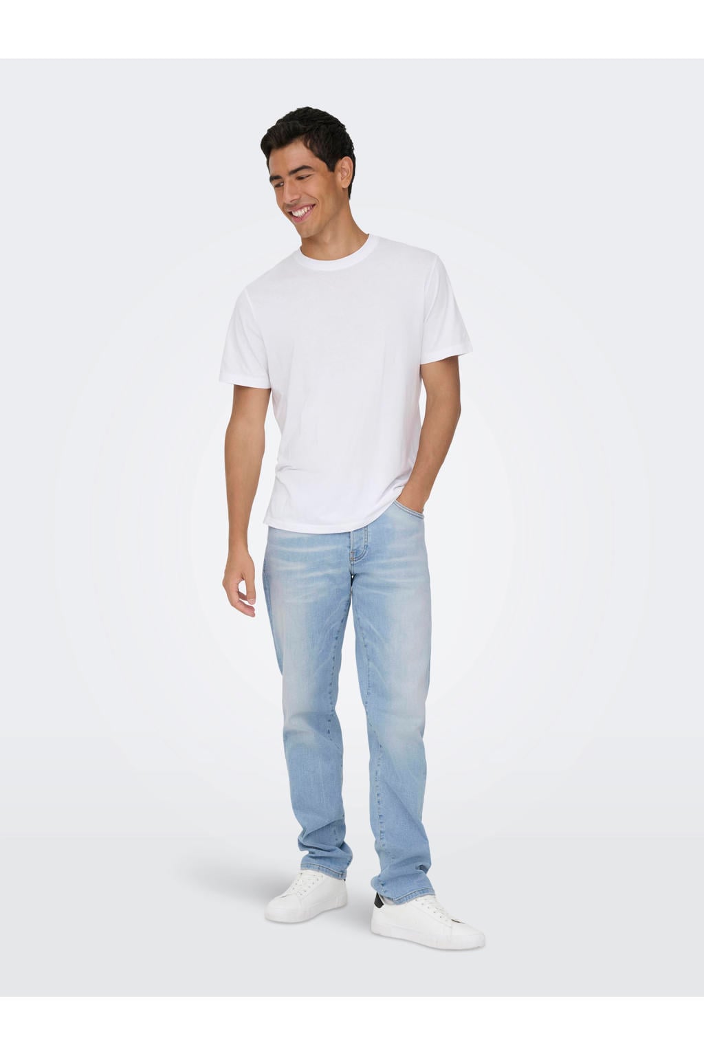 ONLY & SONS ONSWEFT regular fit jeans Light Blue Denim