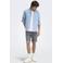 ONLY & SONS regular casual overhemd light blue denim