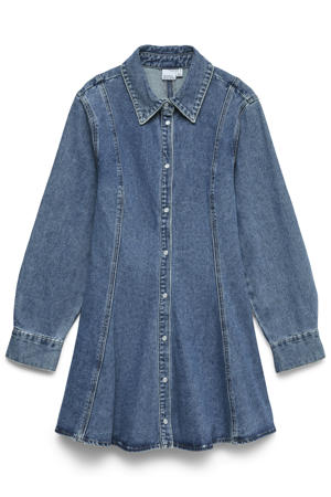 A-lijn jurk medium blue denim