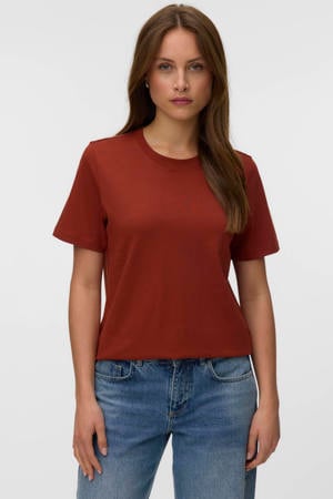 T-shirt - roodbruin