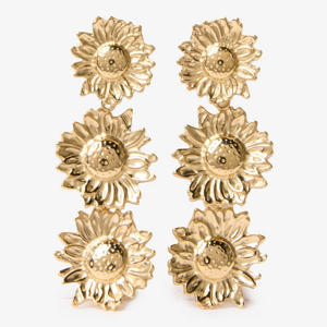 gold plated oorbellen