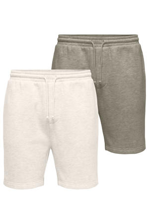 ONSCHASE regular sweatshort multi - (set van 2)