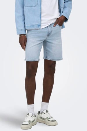 ONSWEFT regular denim short light blue denim