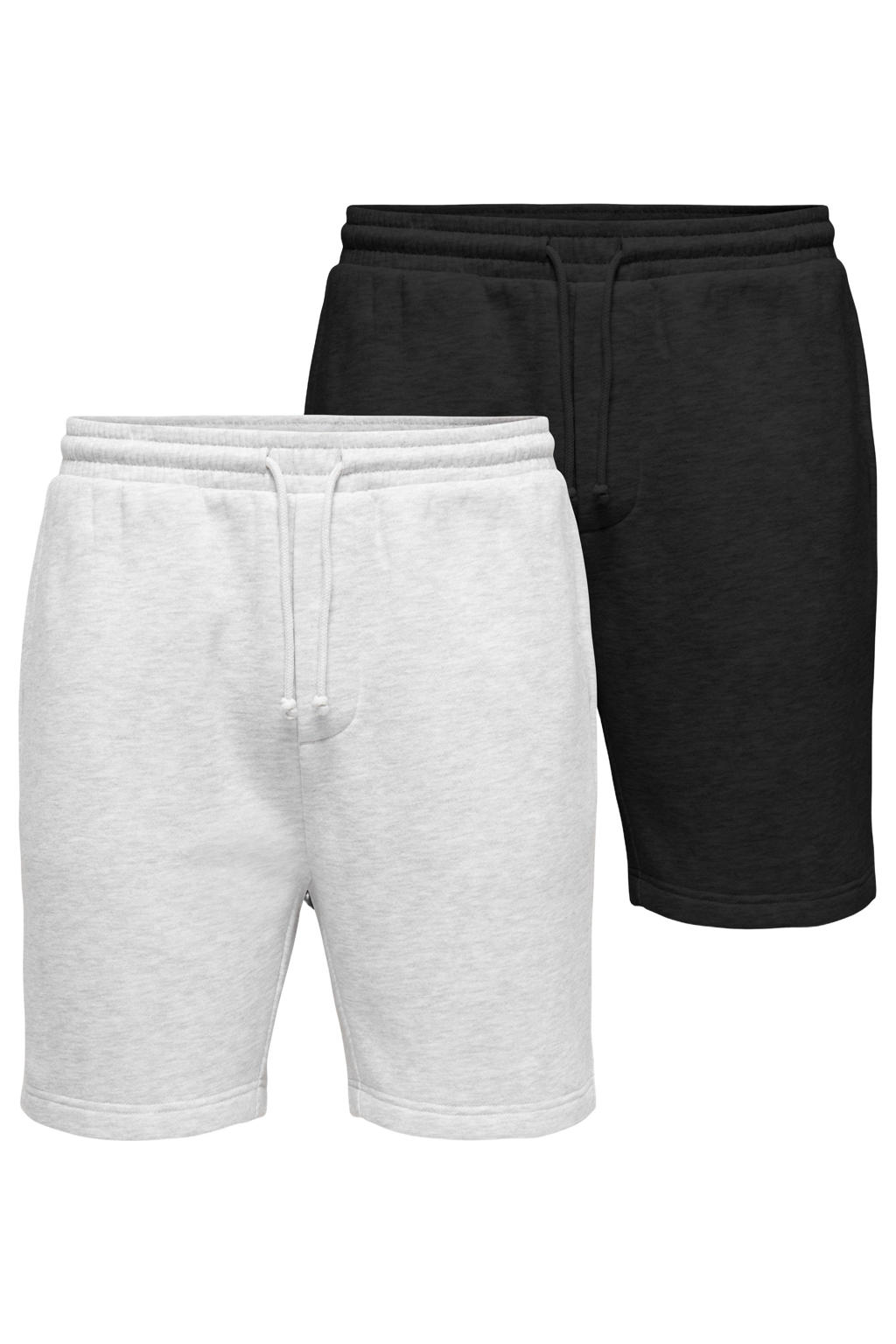 ONLY & SONS ONSCHASE regular sweatshort multi - (set van 2)
