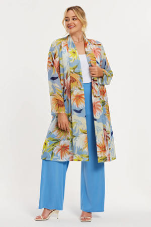 gebloemde kimono multi