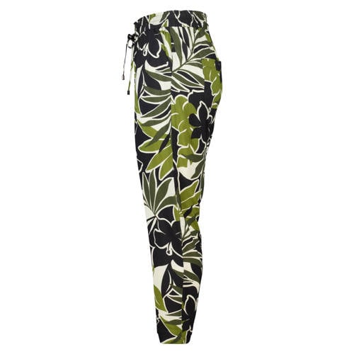 MS Mode straight regular waist broek groen afbeelding