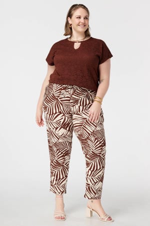 straight regular waist broek