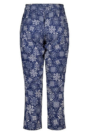 straight regular waist broek blauw