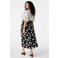 MS Mode midi rok met stippen zwart