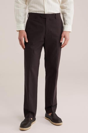 regular pantalon donkerbruin