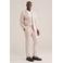 WE Fashion slim pantalon lichtroze met textuur