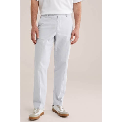 WE Fashion regular pantalon lichtblauw afbeelding