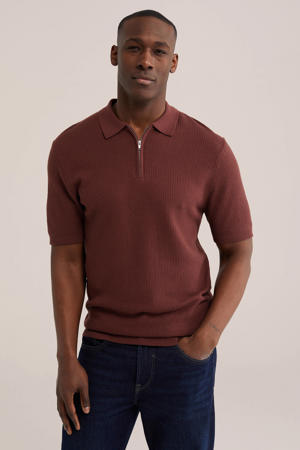 regular polo donkerrood