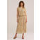 WE Fashion midi rok beige
