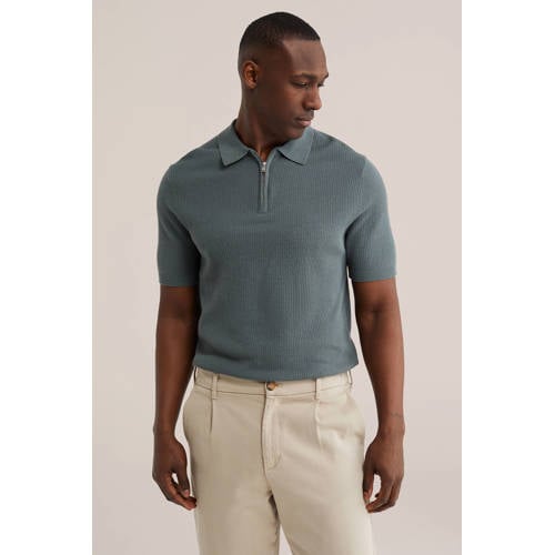 WE Fashion regular polo groen afbeelding