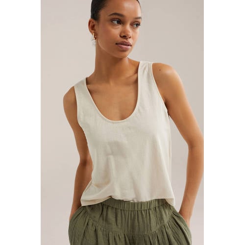WE Fashion top ecru afbeelding