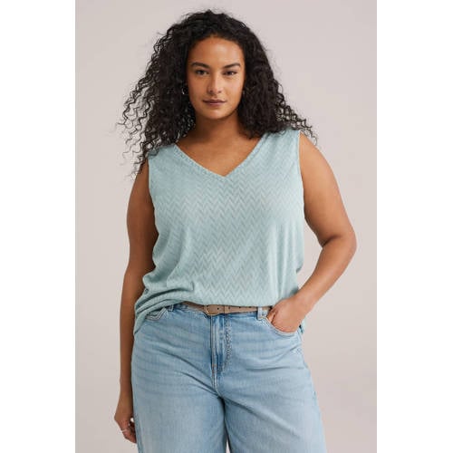 WE Fashion top grijsblauw afbeelding