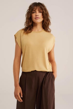 top met lurex goud