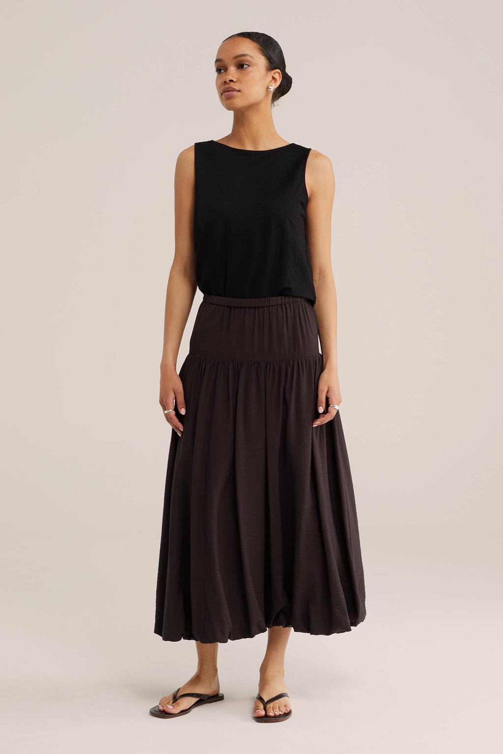WE Fashion reversible top zwart